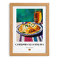 Canelones a la Catalana – Art, Spanish Pasta Wall Painting, set in oak frame