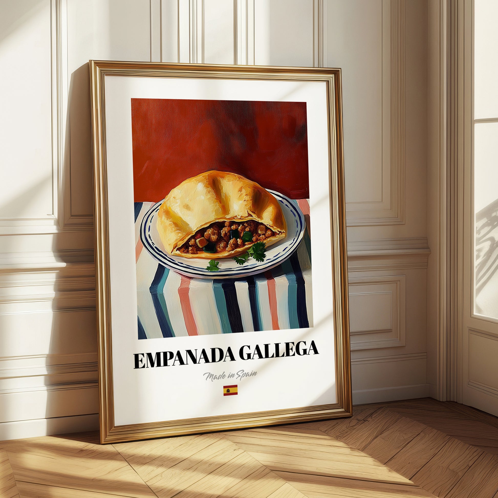 Empanada Gallega – Art, Spanish Pastry Wall Painting 