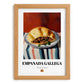 Empanada Gallega – Art, Spanish Pastry Wall Painting, set in oak frame