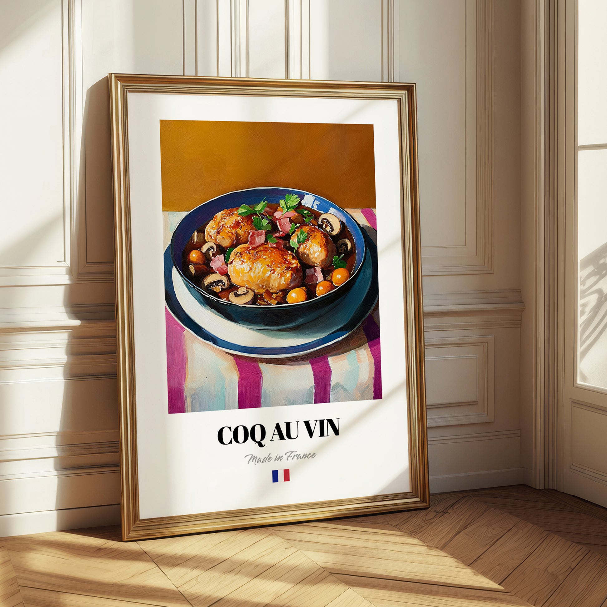 Coq au Vin – Art, French Food Wall Decor