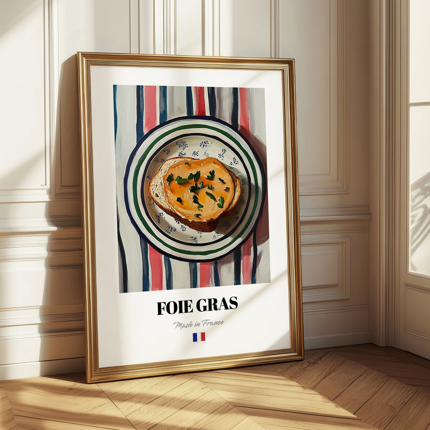 Foie Gras – Colorful Oil Painting, French Food Painting