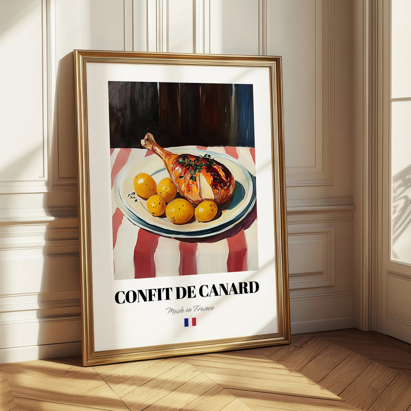 Confit de Canard – Art, French Food Poster
