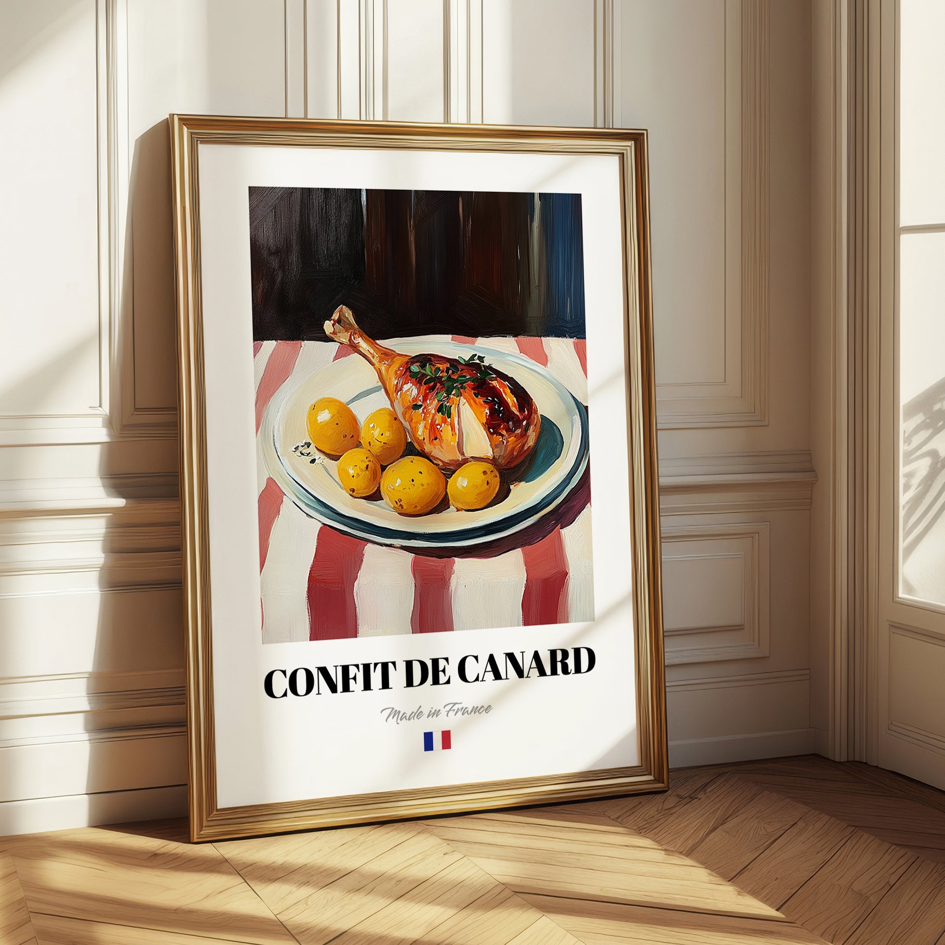 Confit de Canard – Art, French Food Poster