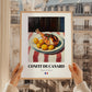 Confit de Canard – Art, French Food Poster, styled in a charming Paris street view