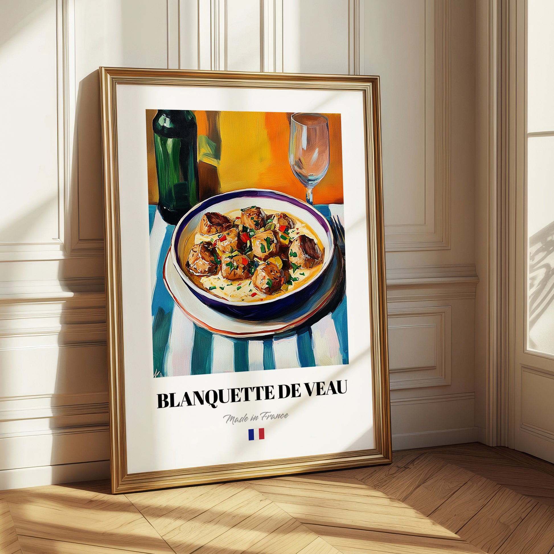 Blanquette de Veau – Oil Painting, French Food Wall Painting