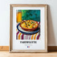 Tartiflette – Art, French Food Still Life, in wooden frame leaning on the floor