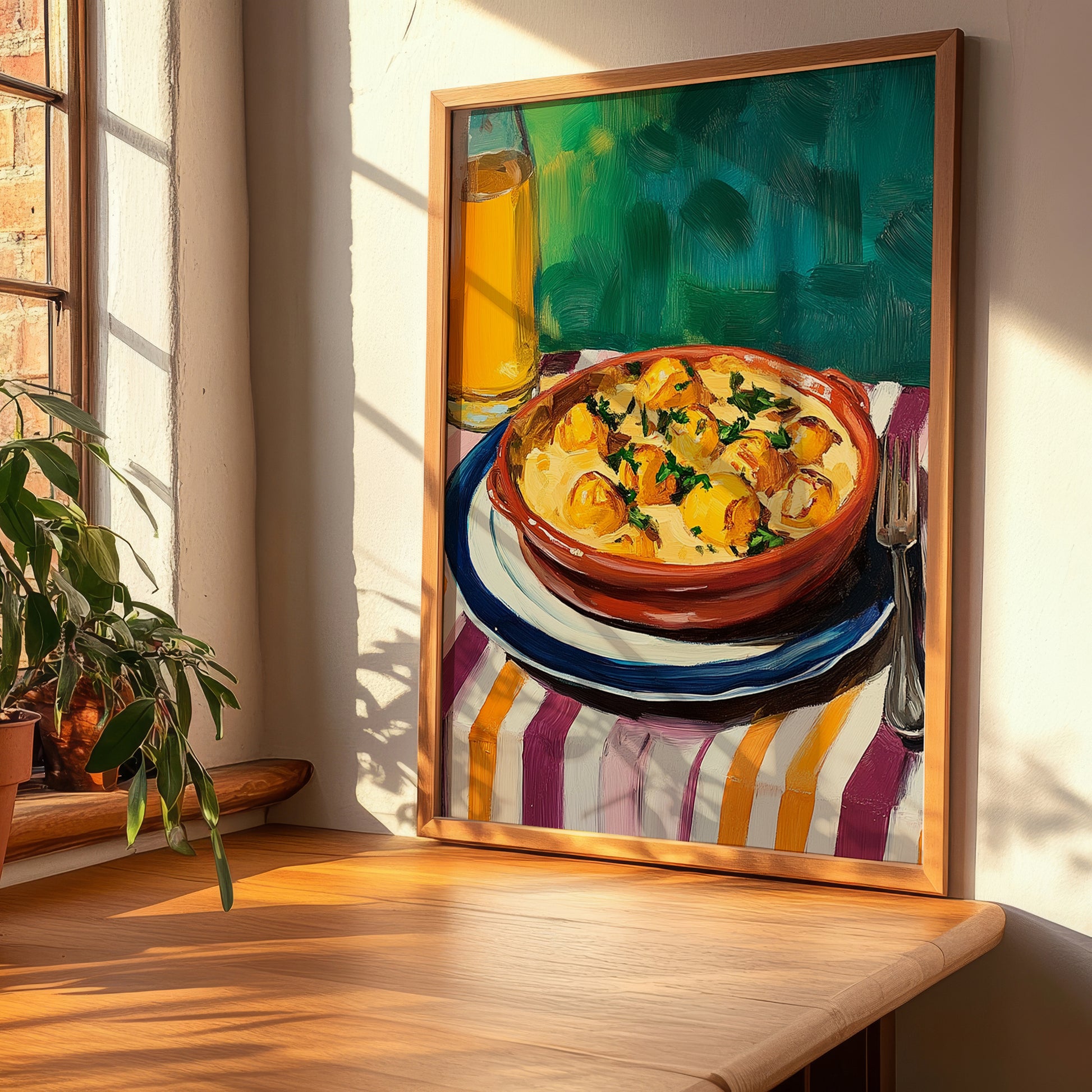 Tartiflette – Art, French Food Still Life, clean layout with no caption