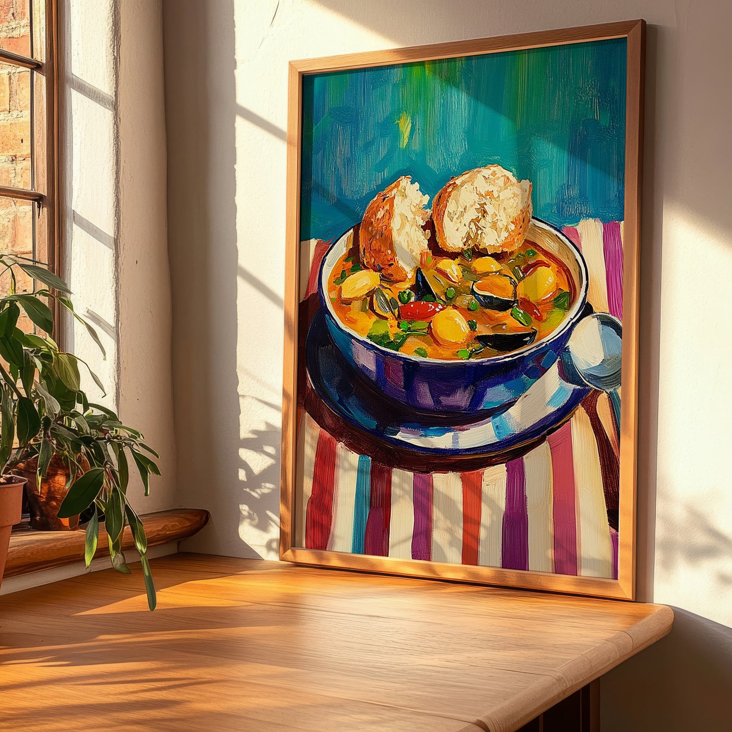 Bouillabaisse – Art, French Food Illustration, clean layout with no caption