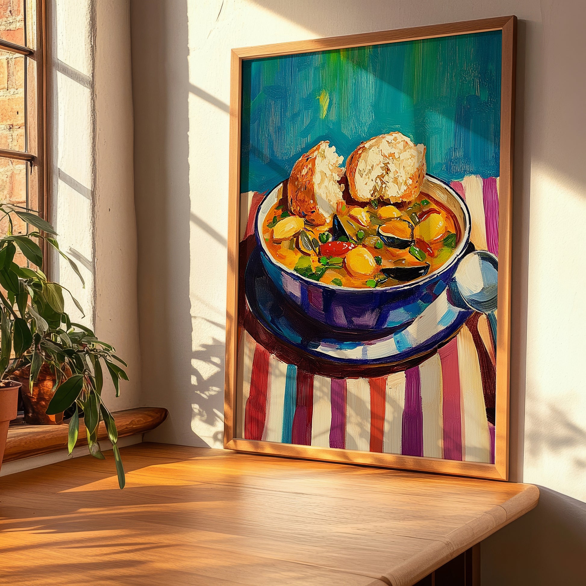 Bouillabaisse – Art, French Food Illustration, clean layout with no caption
