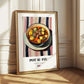 Pot-au-feu – on Striped Tablecloth, French Food Painting
