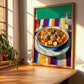 Navarin d’Agneau – Colorful Oil Painting, French Food Poster, clean layout with no caption