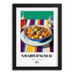Navarin d’Agneau – Colorful Oil Painting, French Food Poster, in sleek black frame