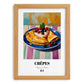 Crêpes – Art, French French Pastry Painting, set in oak frame