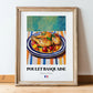 Poulet Basquaise – Oil Painting, French Food Wall Art, in wooden frame leaning on the floor