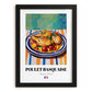 Poulet Basquaise – Oil Painting, French Food Wall Art, in sleek black frame