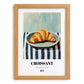 Croissant – Art, French French Pastry Still Life, set in oak frame