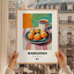 Madeleines – Art, French French Pastry Print, styled in a charming Paris street view
