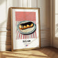 Éclair – on Striped Tablecloth, French French Pastry Still Life 