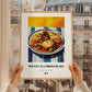 Poulet à la Provençale – Colorful Oil Painting, French Food Painting, styled in a charming Paris street view