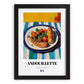 Andouillette – Oil Painting, French Food Painting, in sleek black frame