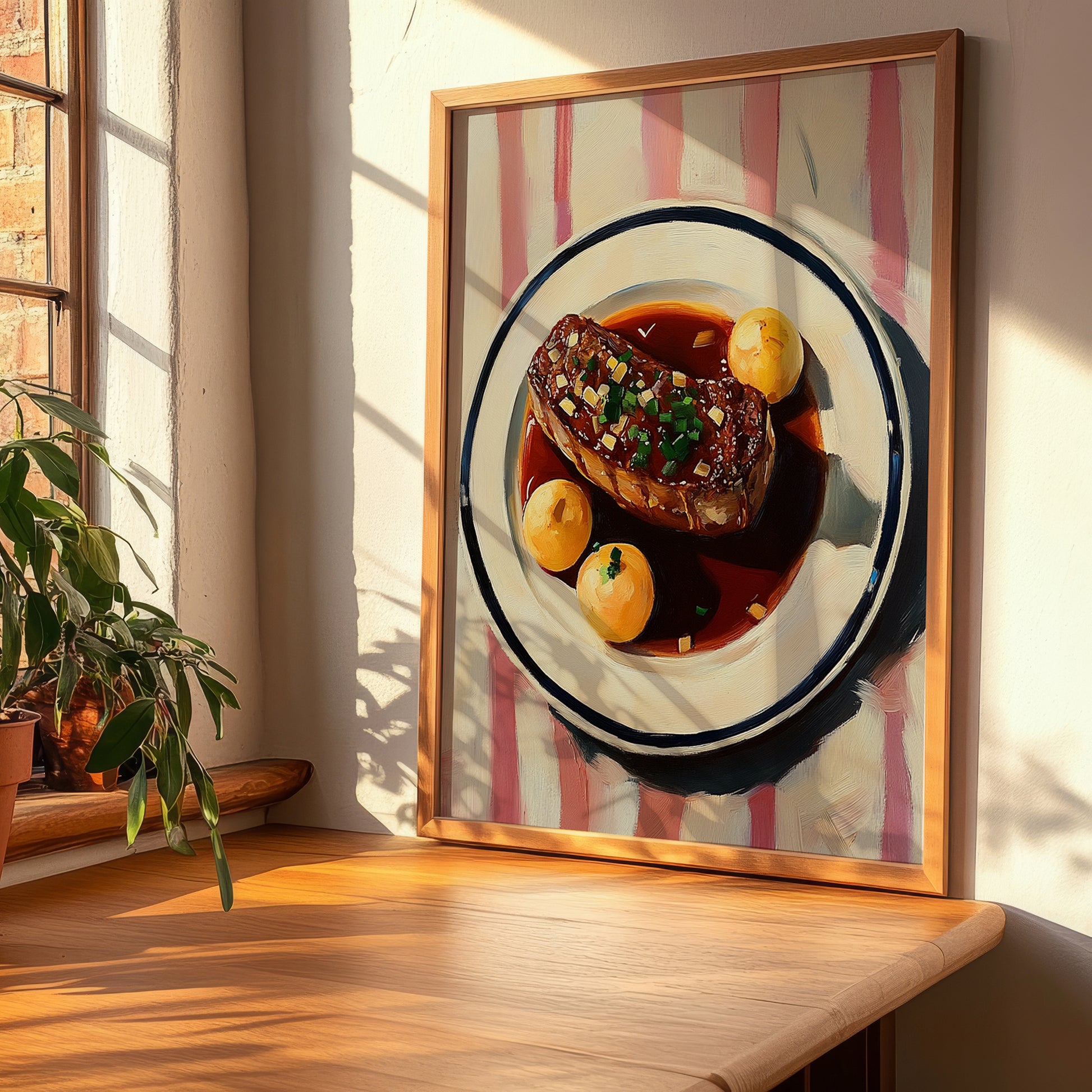 Entrecôte Bordelaise – Art, French Food Wall Decor, clean layout with no caption
