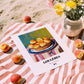 Gougères – Art, French French Pastry Poster, unframed on coastal sand