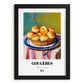 Gougères – Art, French French Pastry Poster, in sleek black frame