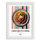 Choucroute Garnie – on Striped Tablecloth, French Food Wall Decor, placed in minimal white frame