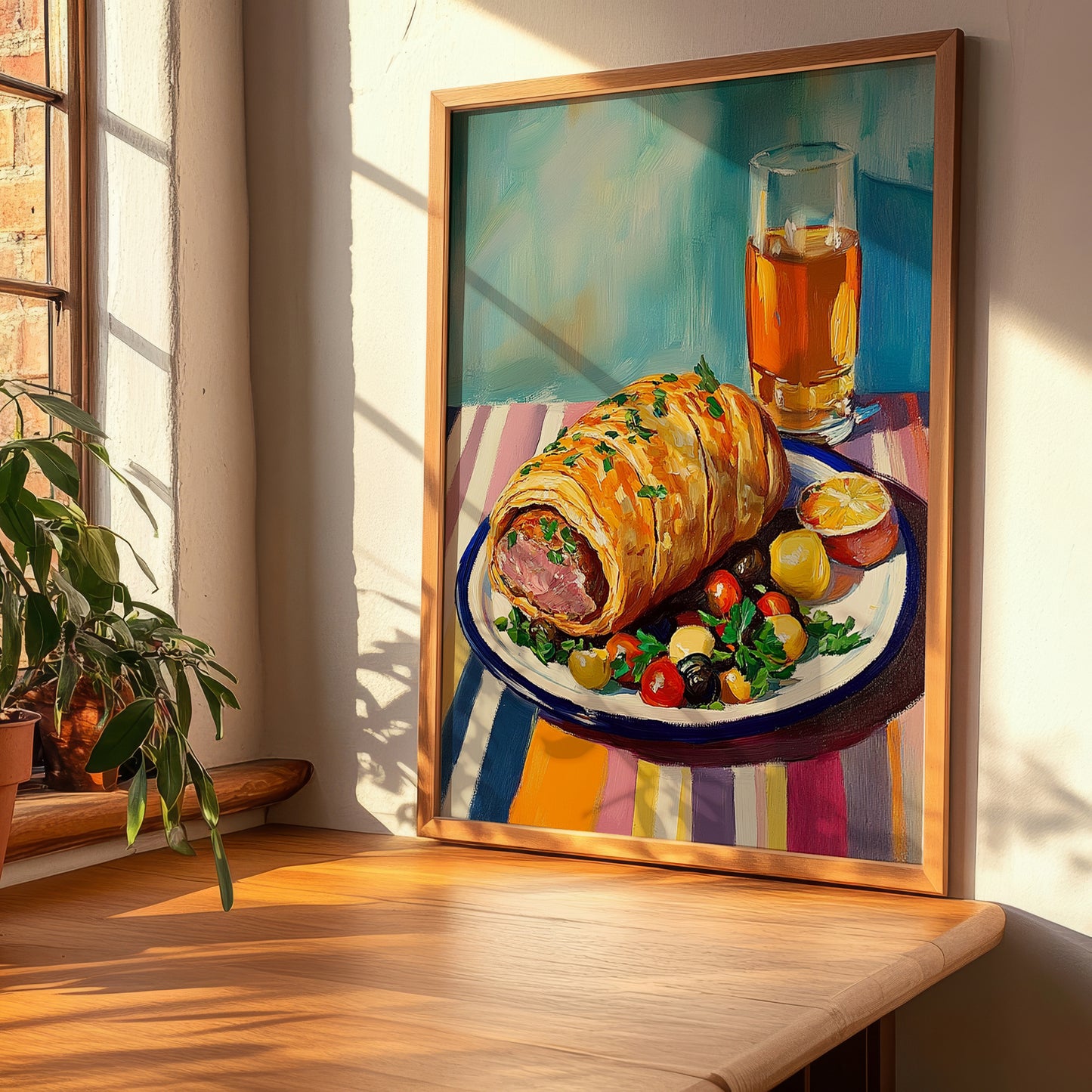 Bœuf en Croûte – Art, French Food Still Life, clean layout with no caption