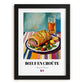 Bœuf en Croûte – Art, French Food Still Life, in sleek black frame