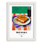 Moussaka – Oil Painting, Greek Food Painting, placed in minimal white frame