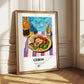 Gyros – Colorful Oil Painting, Greek Food Poster