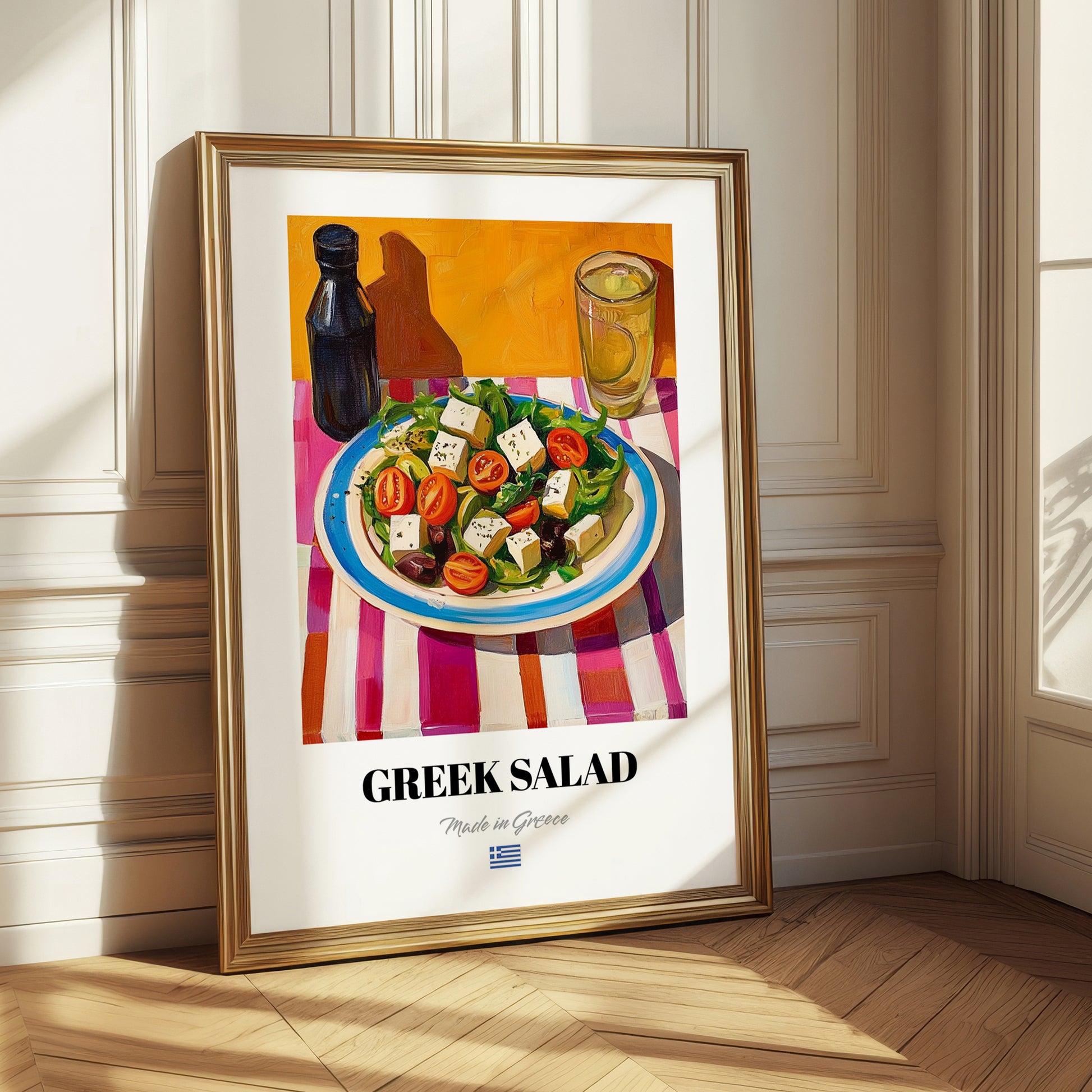 Greek Salad – Art, Greek Food Painting