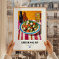 Greek Salad – Art, Greek Food Painting, styled in a charming Paris street view