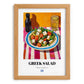 Greek Salad – Art, Greek Food Painting, set in oak frame