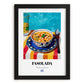 Fasolada – Art, Greek Food Wall Art, in sleek black frame