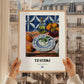 Tzatziki – Colorful Oil Painting, Greek Food Wall Art, styled in a charming Paris street view