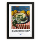 Avgolemono Soup – Oil Painting, Greek Food Still Life, in sleek black frame