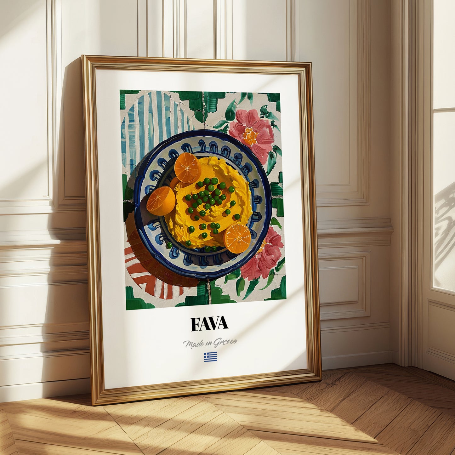 Fava – Oil Painting, Greek Food Illustration