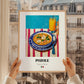 Pozole – Art, Mexican Food Wall Art, styled in a charming Paris street view