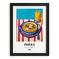 Pozole – Art, Mexican Food Wall Art, in sleek black frame