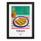 Tamales – Art, Mexican Food Still Life, in sleek black frame