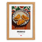 Pierogi – Art, Polish Pastry Poster, set in oak frame