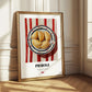 Pierogi – on Striped Tablecloth, Polish Pastry Painting 