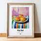 Pączki – Oil Painting, Polish Pastry Poster, in wooden frame leaning on the floor