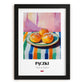 Pączki – Oil Painting, Polish Pastry Poster, in sleek black frame