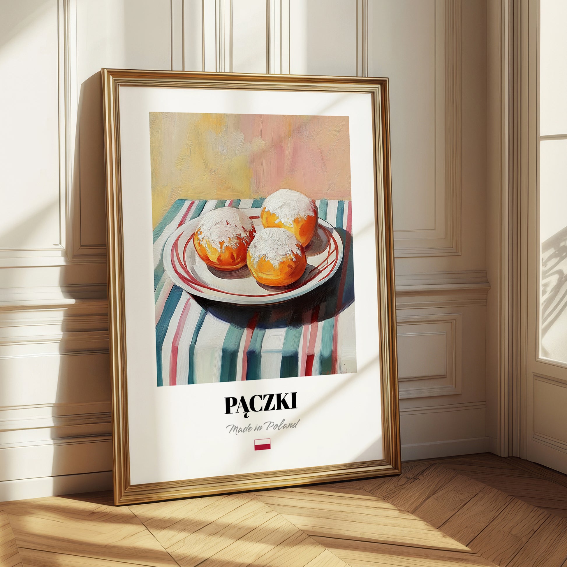 Pączki – Art, Polish Pastry Painting 