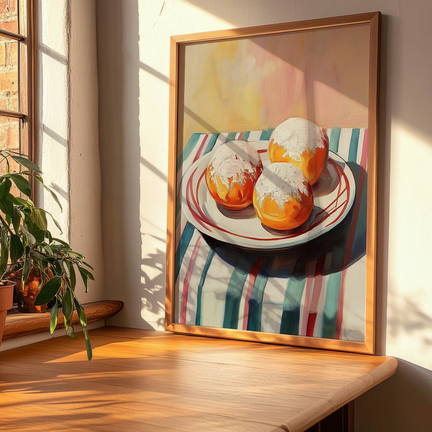 Pączki – Art, Polish Pastry Painting, clean layout with no caption