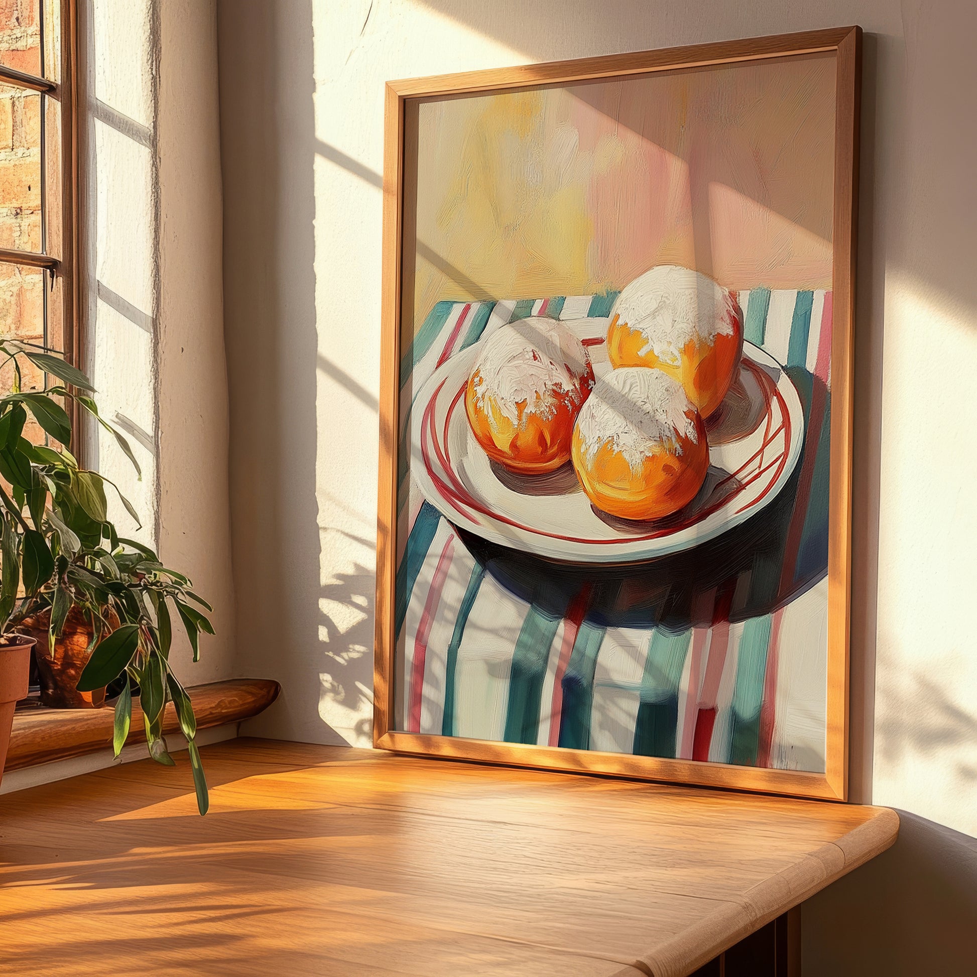 Pączki – Art, Polish Pastry Painting, clean layout with no caption