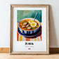 Żurek – Colorful Oil Painting, Polish Food Art, in wooden frame leaning on the floor